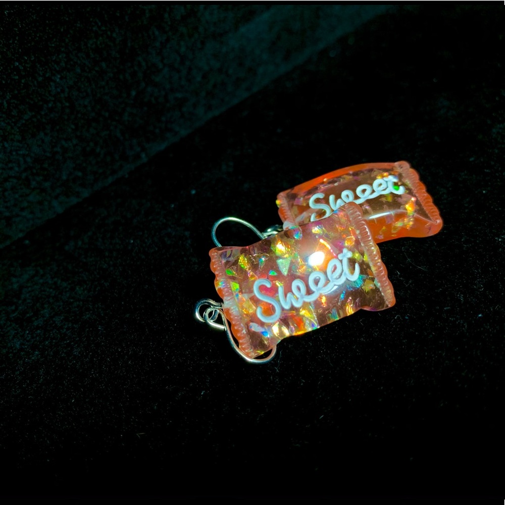 Candy bag earrings
